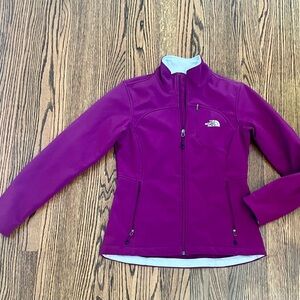 THE NORTH FACE Womens Apex Bionic Soft Shell Jacket Size S Plum full zip C771